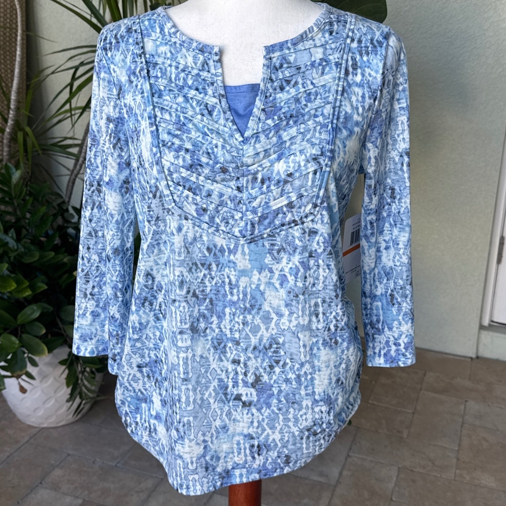 Erika blue top - NWT
